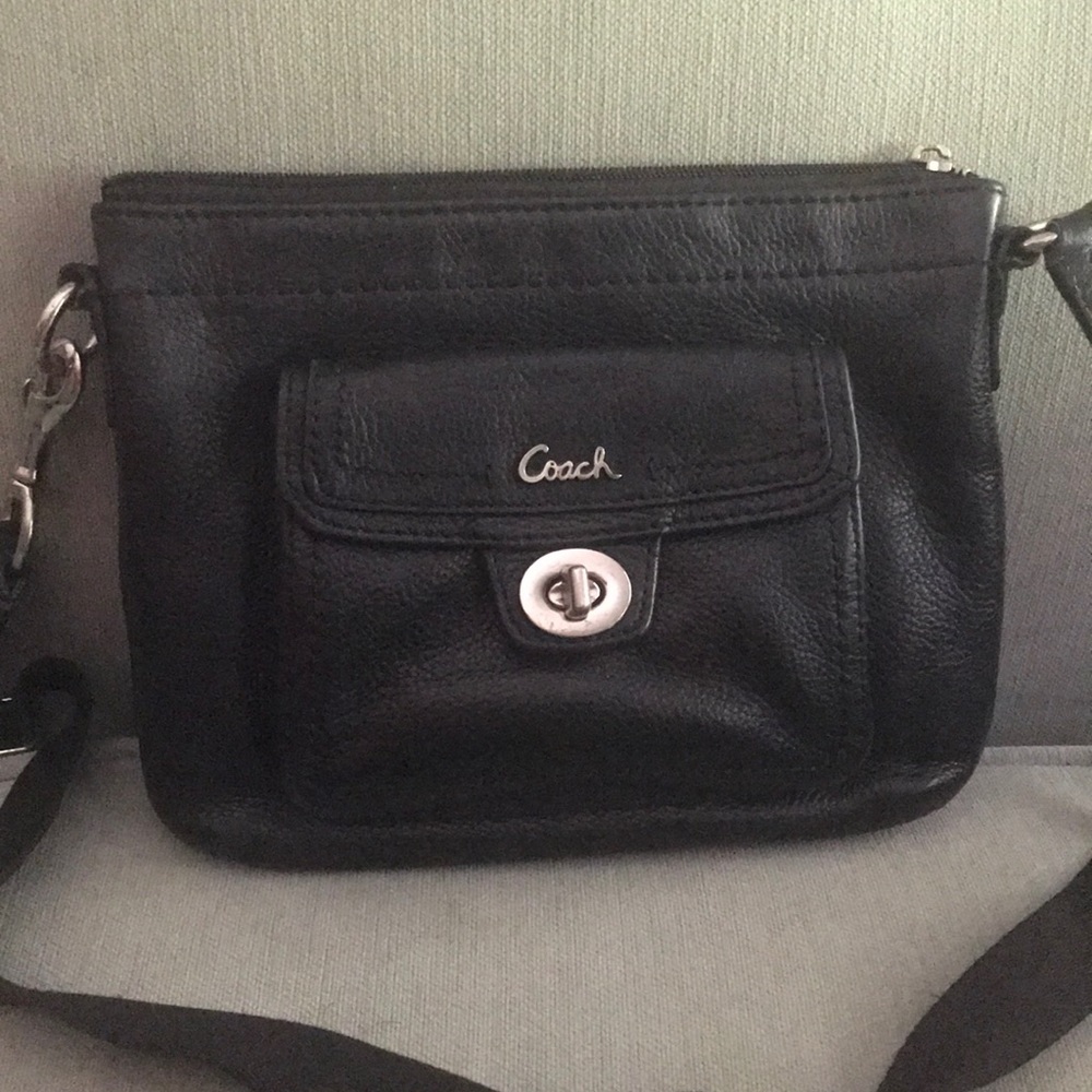 Small Vintage Leather Coach Crossbody